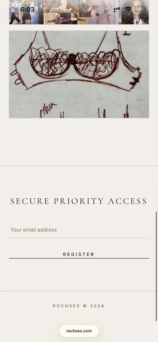Rochses priority access signup